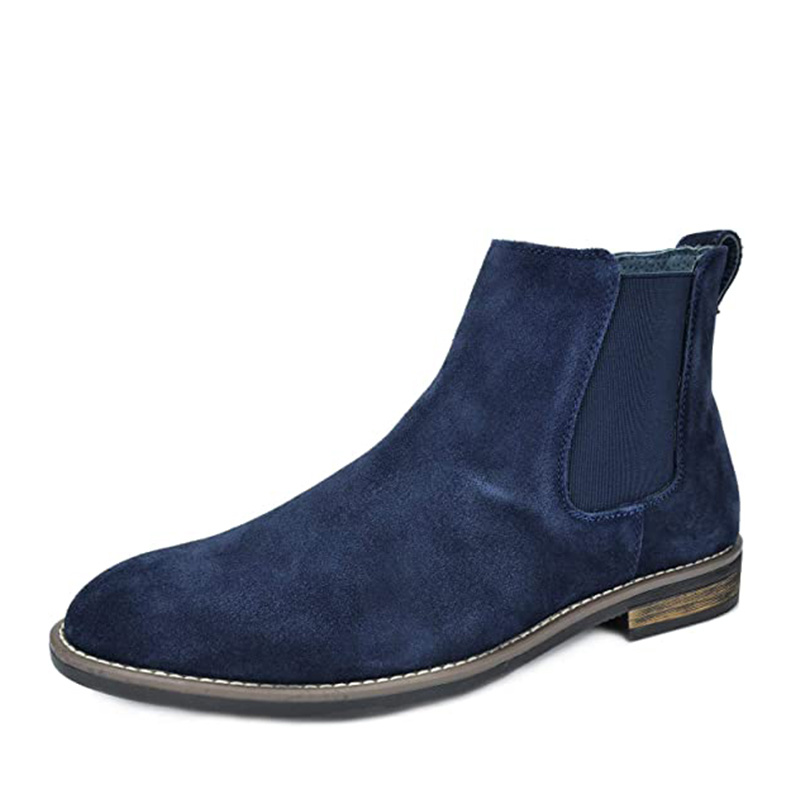 BRUNO MARC Men s Timeless Suede Leather Chelsea Boots