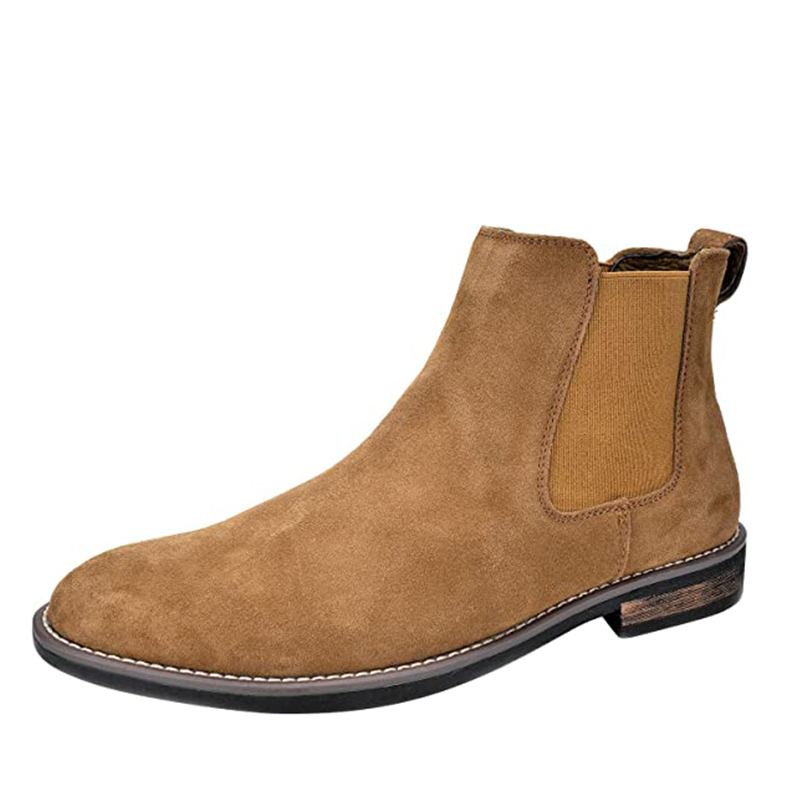 DREAM PAIRS Men s Plain Toe Suede Chelsea Boots