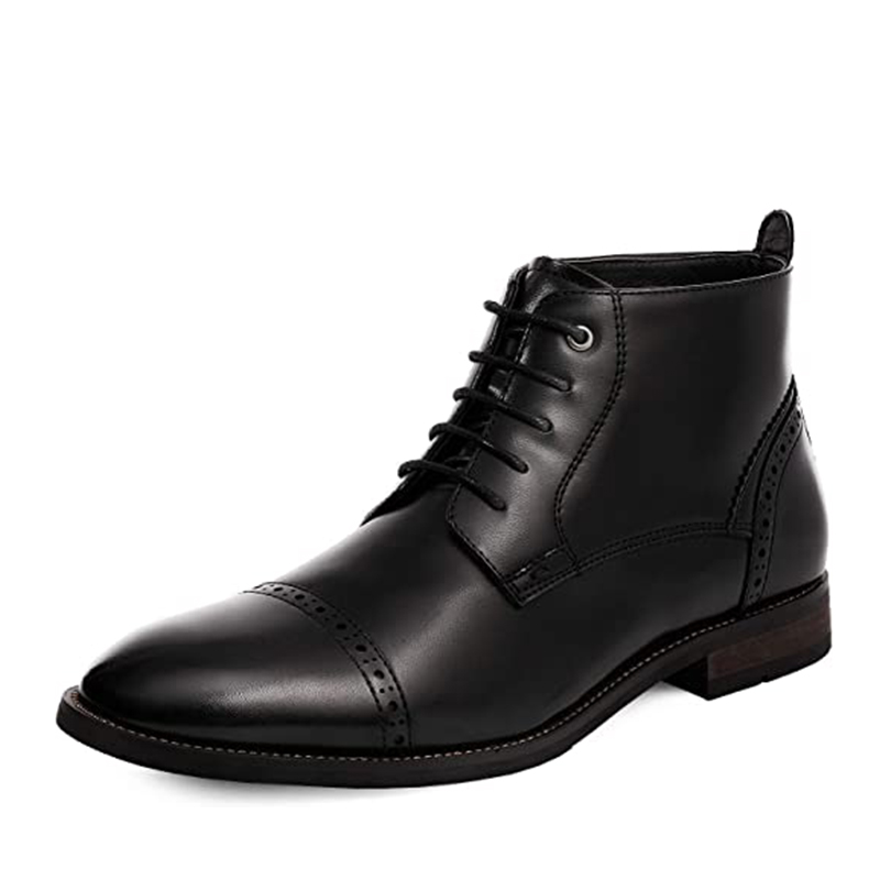 BRUNO MARC Men s Classic Cap Toe Oxford Ankle Boots