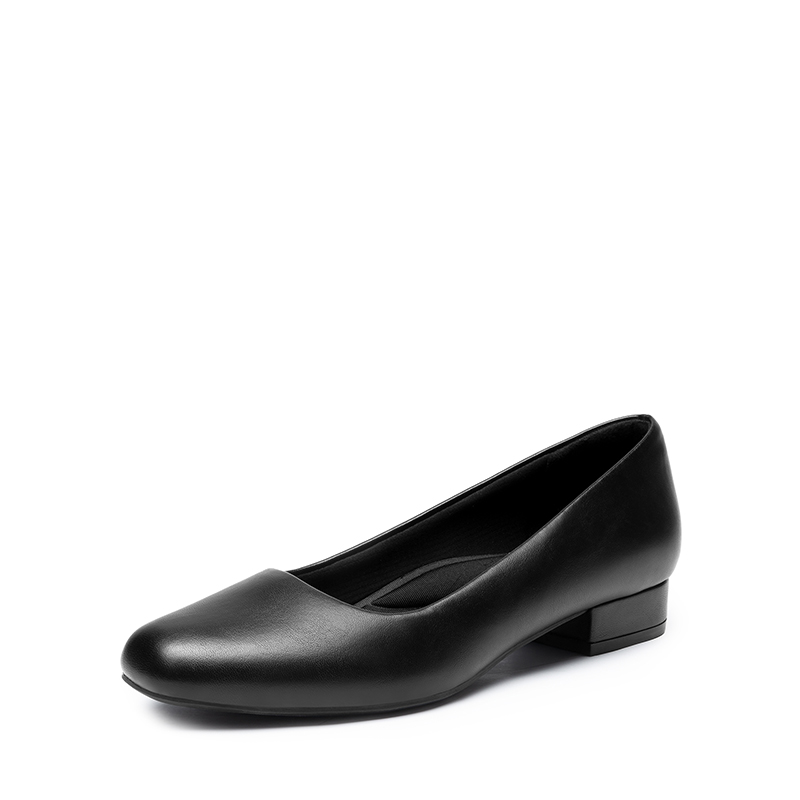 DREAM PAIRS Ascenelle Classic Low Block Heel Slip On Pumps — view 1