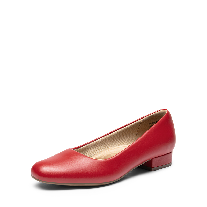 DREAM PAIRS Ascenelle Classic Low Block Heel Slip On Pumps