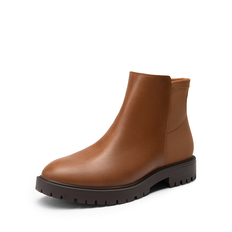 DREAM PAIRS Chelsea Low Heel Pull On Ankle Boots
