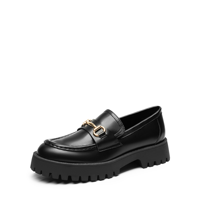 DREAM PAIRS Metallic Vegan Leather Slip on Loafers — view 1