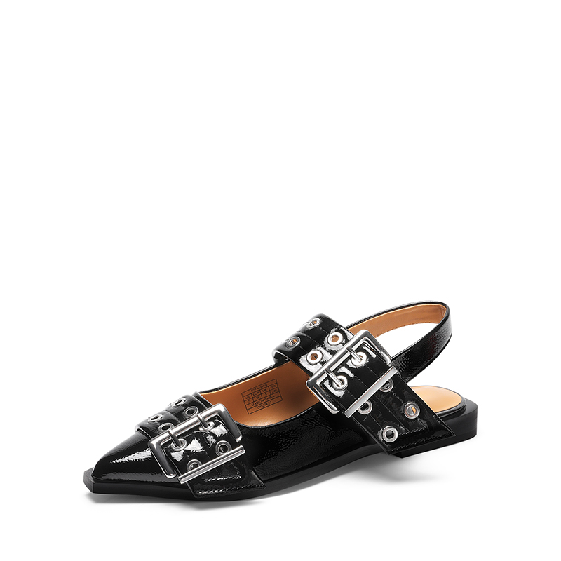 DREAM PAIRS Pointed toe Buckle Slingback Flats — view 1