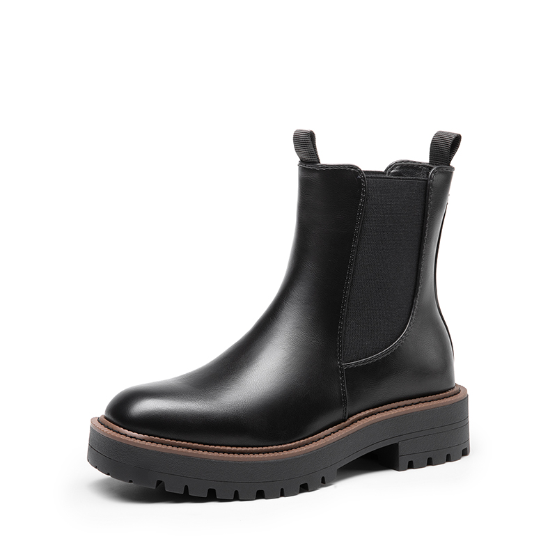 DREAM PAIRS Lug Sole Slip on Chelsea boots — partner product photography