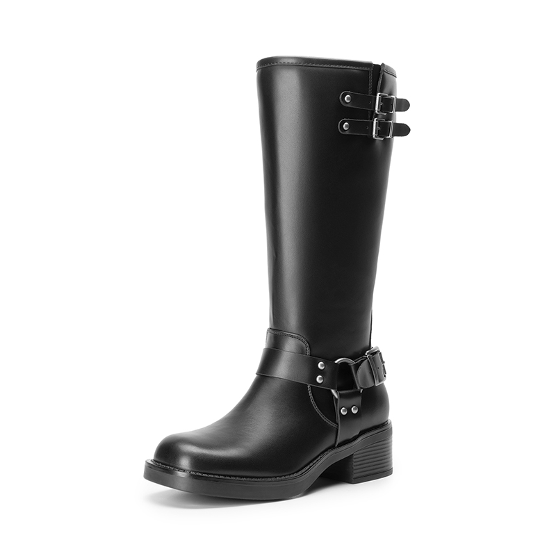 DREAM PAIRS Women s Adjustable Strap Moto Boots