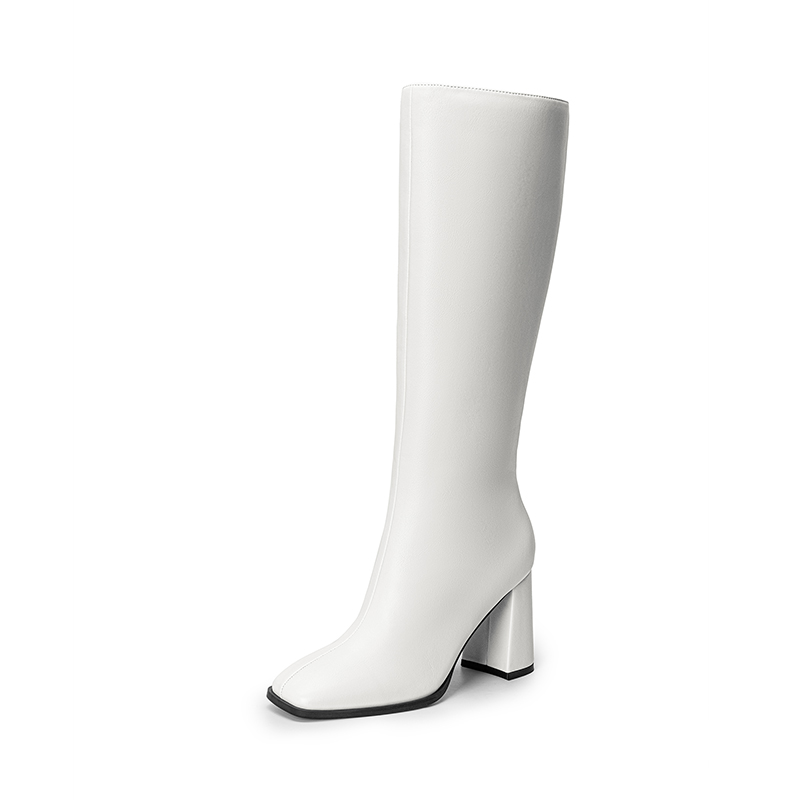 DREAM PAIRS Square Toe Block Heel Knee high Boots — view 1