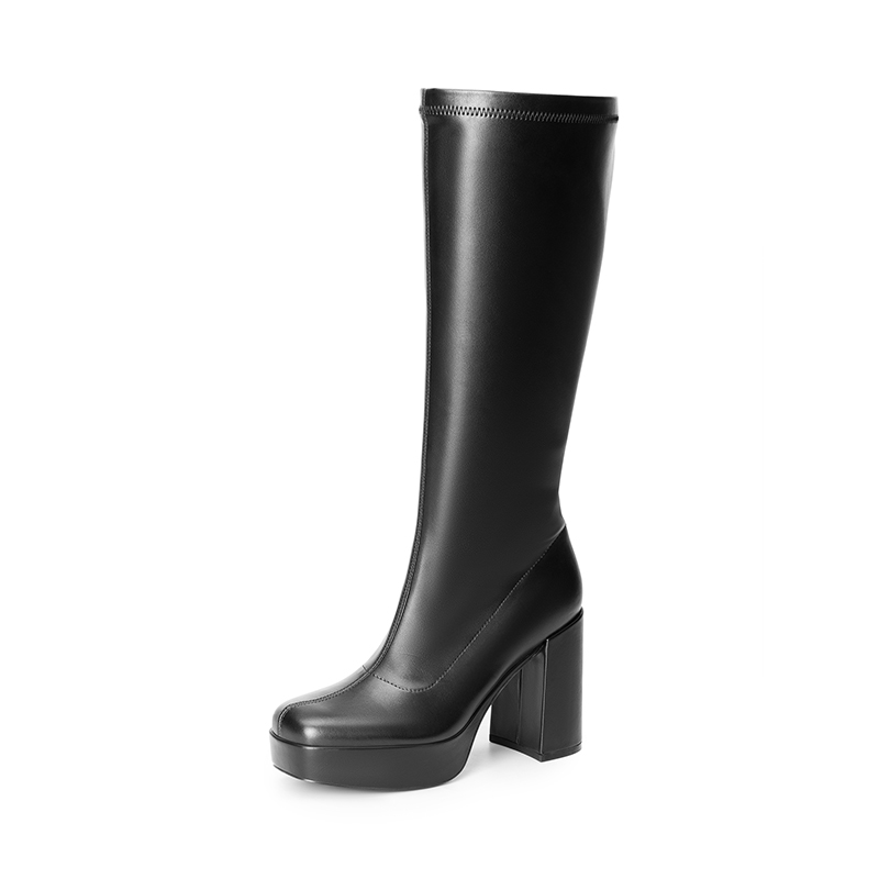 DREAM PAIRS Y2K inspired Knee high Platform Gogo Boots — view 1