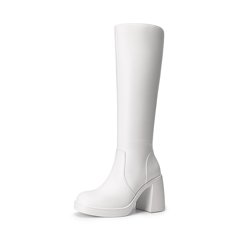 DREAM PAIRS Chunky Heel Platform Knee high Boots — view 1