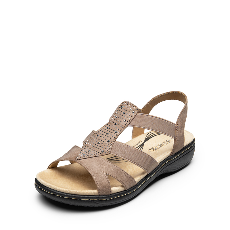 DREAM PAIRS Strappy Suede Arch Support Flat Sandals
