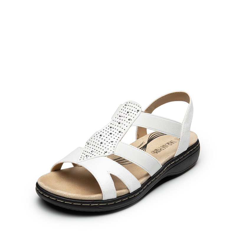 DREAM PAIRS Strappy Suede Arch Support Flat Sandals — view 1