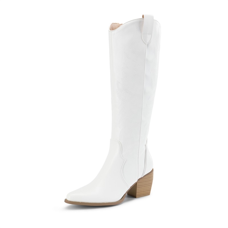 DREAM PAIRS Wide Calf Cowgirl Knee High Boots — view 1