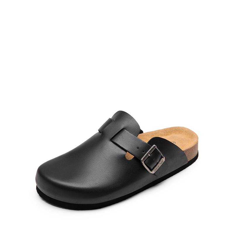 DREAM PAIRS Round Toe Buckle Slip on Mules — view 1