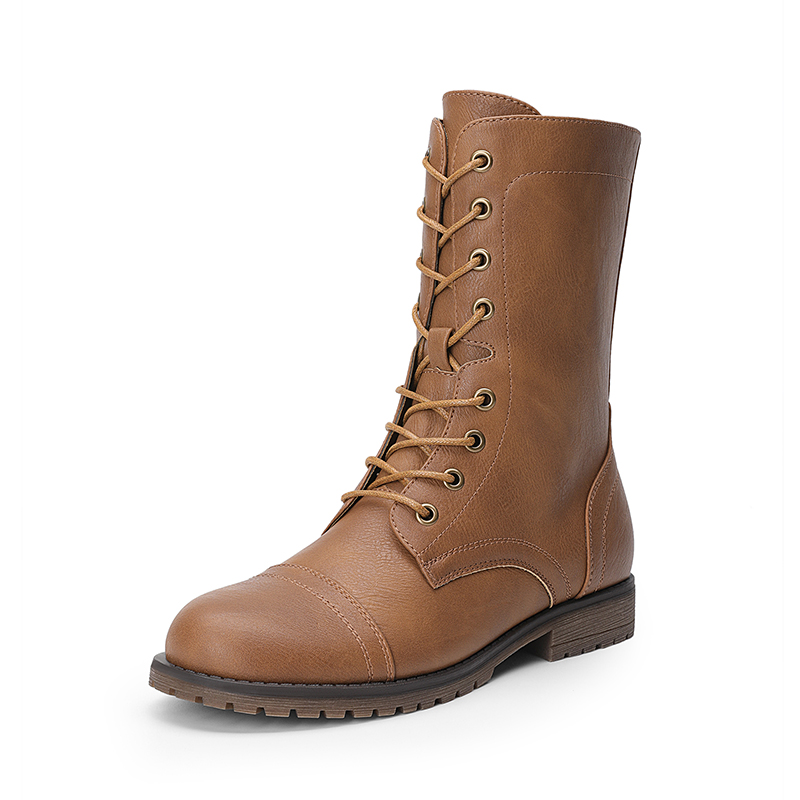 DREAM PAIRS Combat Mid calf Boots