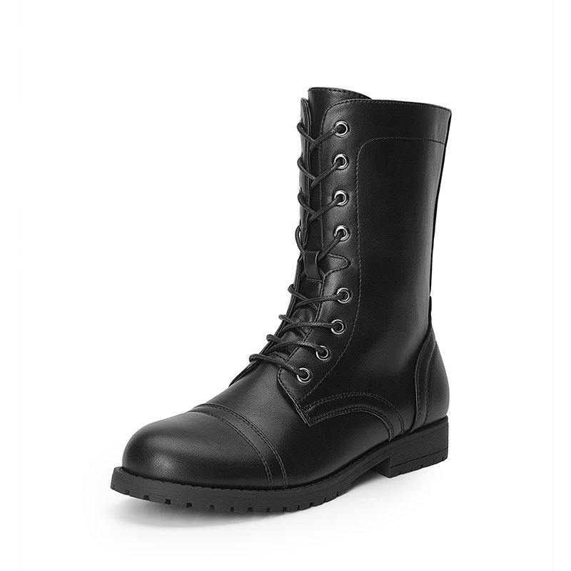 DREAM PAIRS  Combat Mid calf Boots — view 1