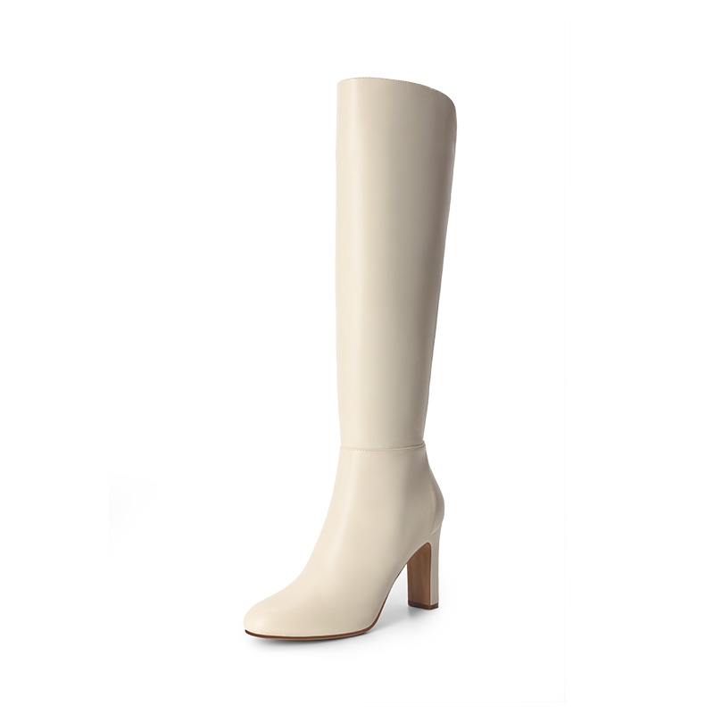 DREAM PAIRS Almond Toe Chunky Knee high Boots