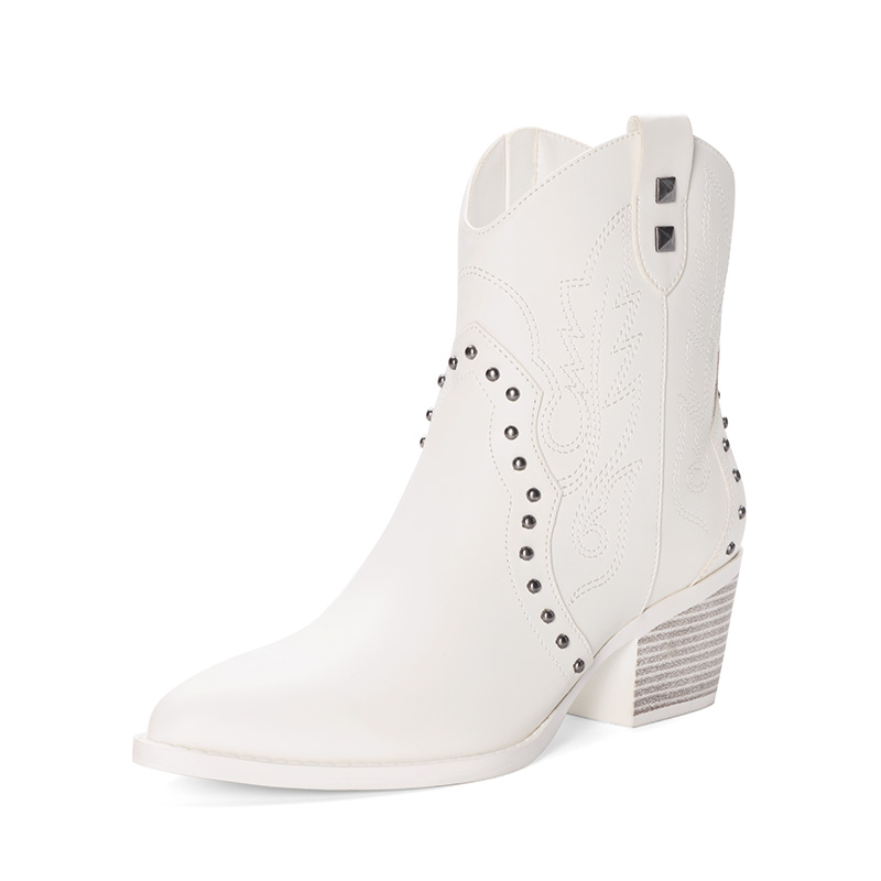 DREAM PAIRS Studded Chic Cowgirl Ankle Boots — view 1
