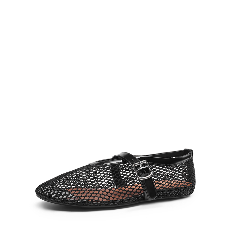 DREAM PAIRS  Women s Fishnet Ballet Flats — view 1
