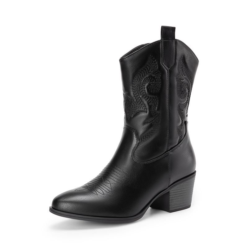 DREAM PAIRS Women s Vintage Western Cowboy Boots — view 1