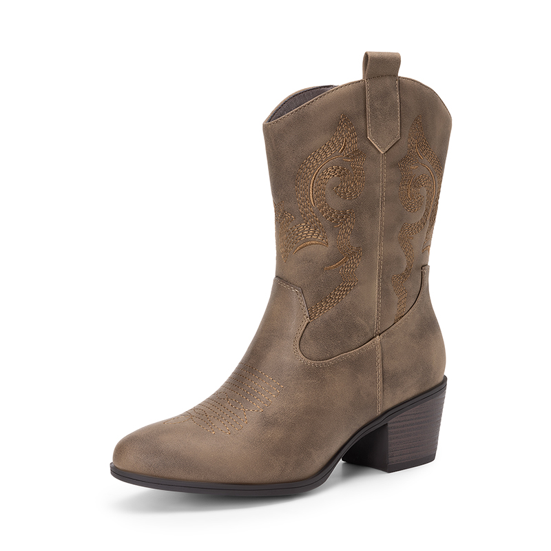 DREAM PAIRS Women s Vintage Western Cowboy Boots