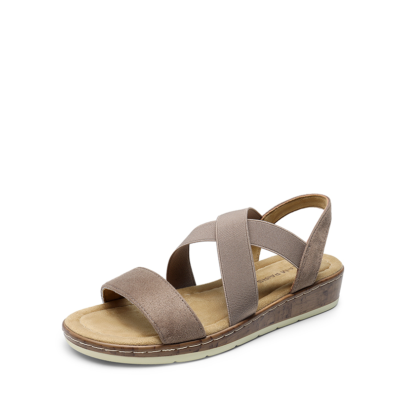 DREAM PAIRS Strappy Criss Cross Flat Sandals