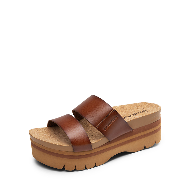 DREAM PAIRS Platform Arch Support Slide Sandals — view 1