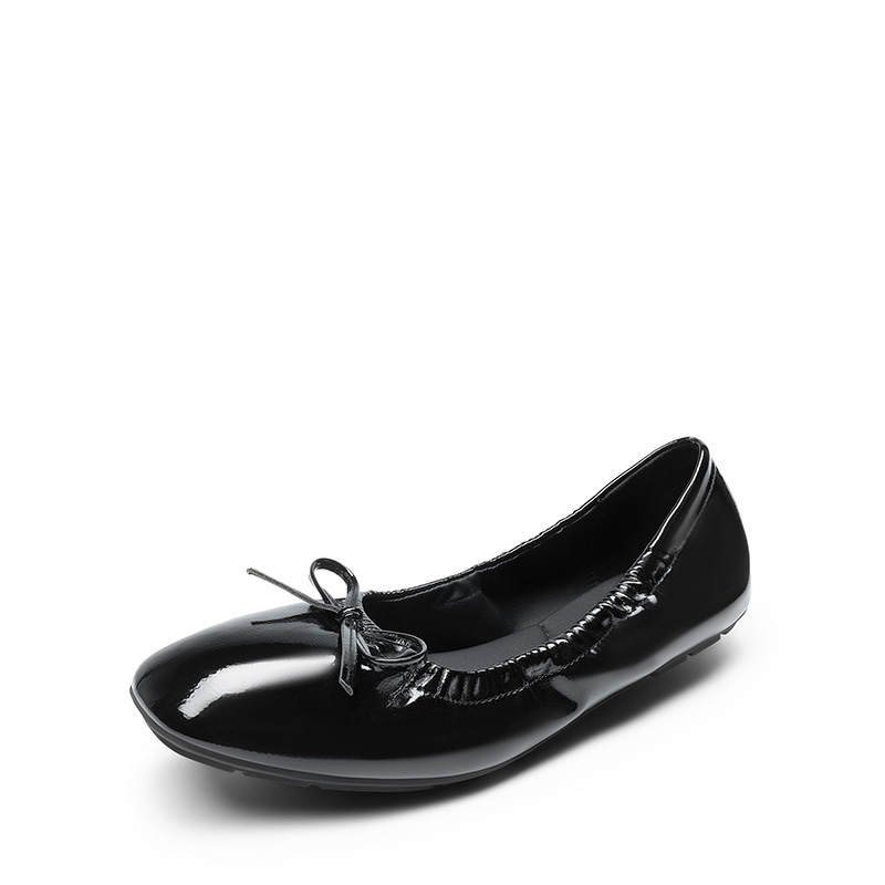 DREAM PAIRS Ascenelle Foldable Square Toe Bow Ballet Flats — view 1