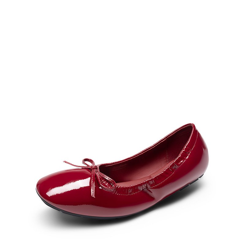 DREAM PAIRS Ascenelle Foldable Square Toe Bow Ballet Flats