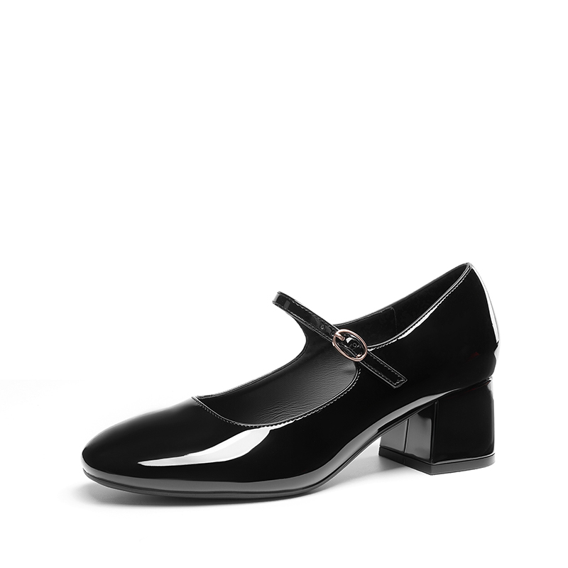 DREAM PAIRS Block Heel Square Toe Mary Jane Pumps — view 1
