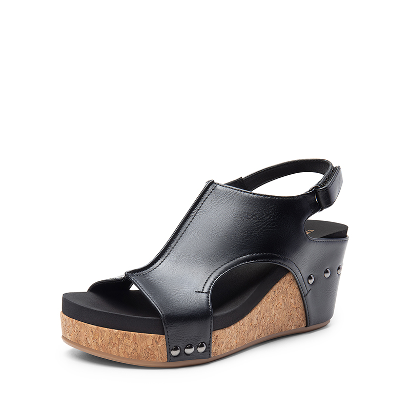 DREAM PAIRS Practical Wedge Heel Sandals — view 1