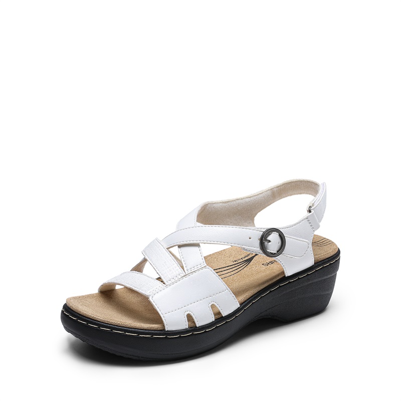 DREAM PAIRS Open Toe Arch Support Wedge Sandals