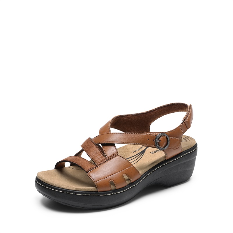 DREAM PAIRS Open Toe Arch Support Wedge Sandals — view 1