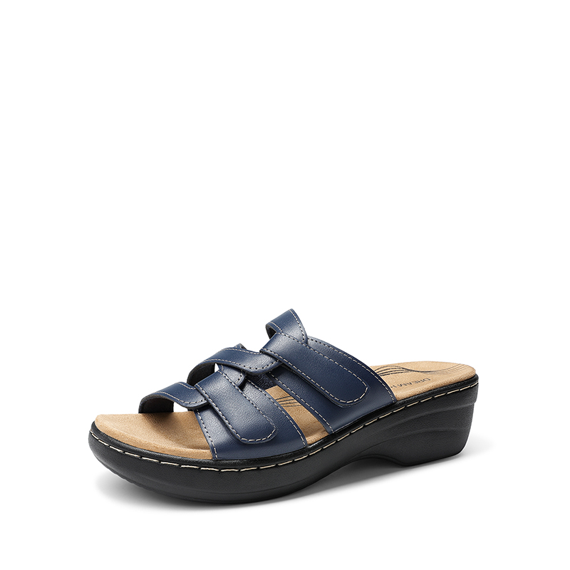 DREAM PAIRS Comfort Arch Support Wedge Slide Sandals