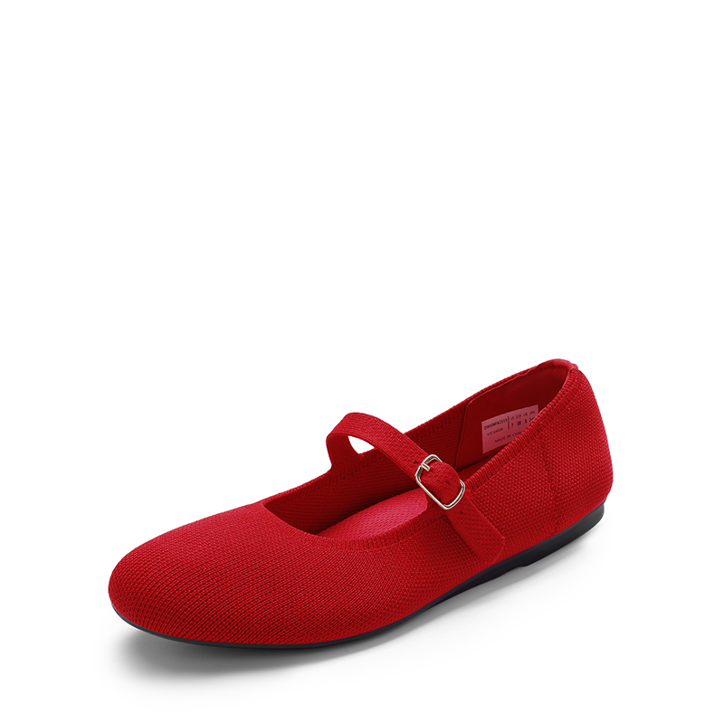 DREAM PAIRS Ascenelle Breathable Arch Support Strap Flats Knit Edition — view 1