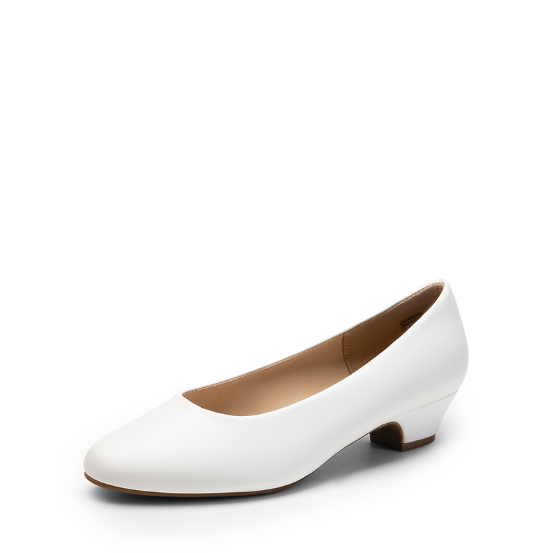 DREAM PAIRS Wide Toe Slip On Low Heel Pumps — view 1