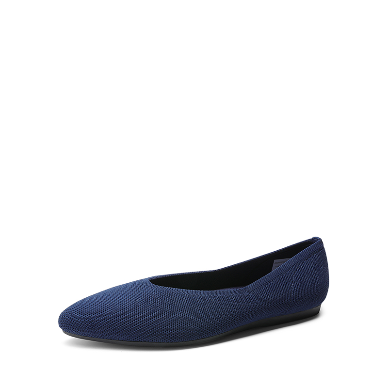 DREAM PAIRS Women s Pointed Toe Knit Slip On Flats