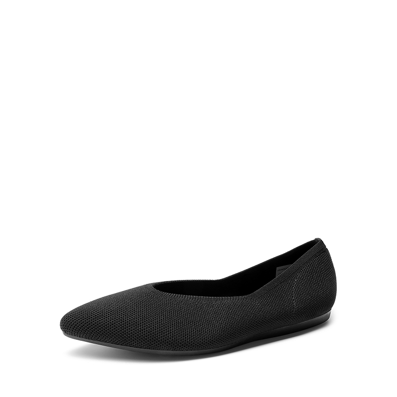 DREAM PAIRS Women s Pointed Toe Knit Slip On Flats — view 1