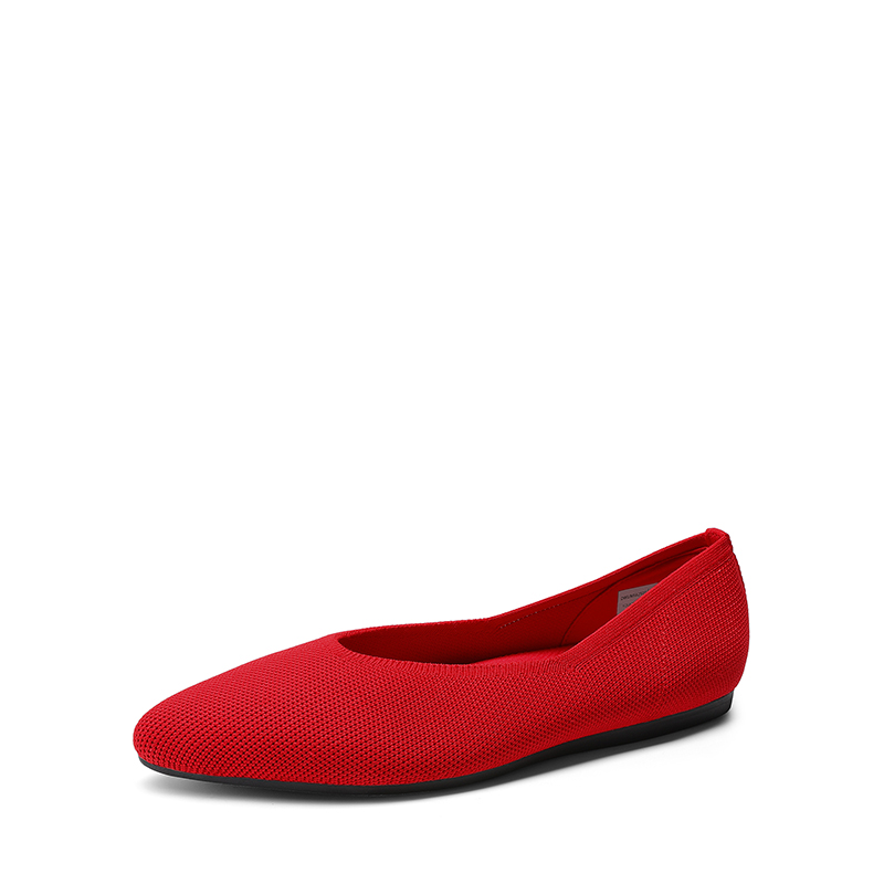 DREAM PAIRS Women s Pointed Toe Knit Slip On Flats