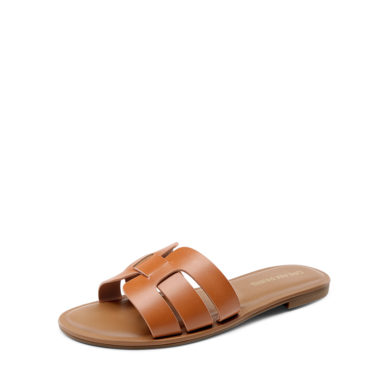 DREAM PAIRS Women s Comfy Slip On Slide Sandals — view 1