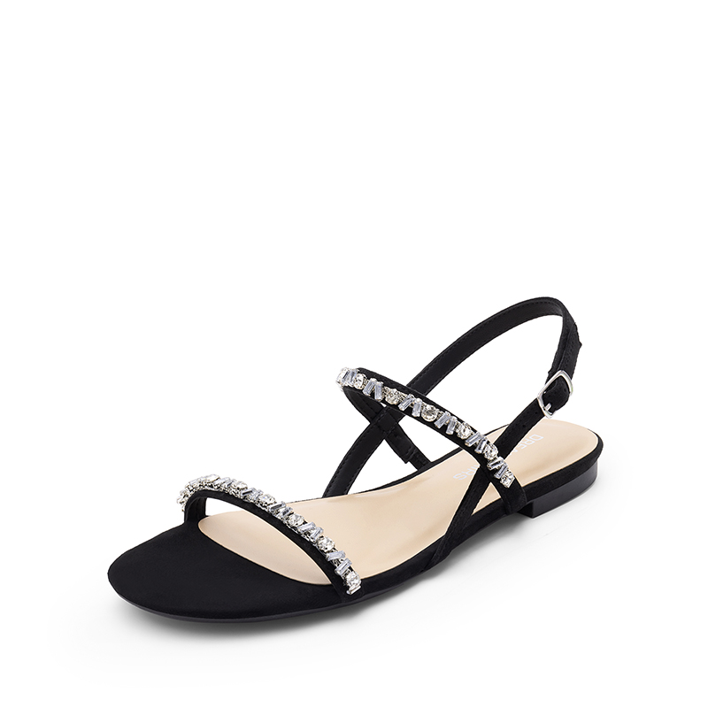 DREAM PAIRS Women s Rhinestone Flat Summer Sandals — view 1