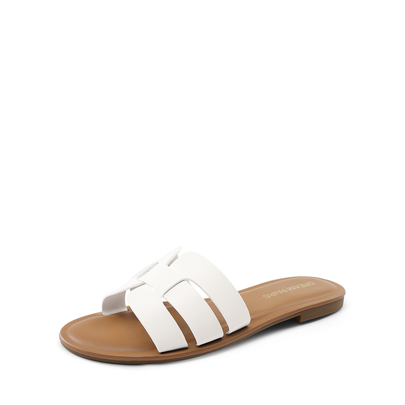 DREAM PAIRS Women s Comfy Slip On Slide Sandals