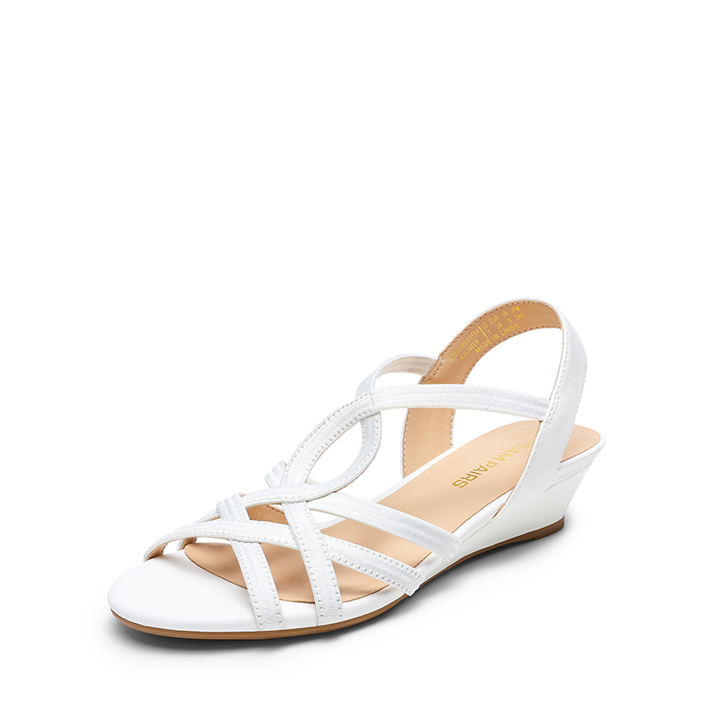 DREAM PAIRS Slip On Chic Strappy Wedge Sandals — view 1
