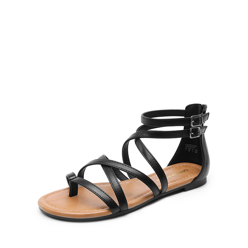 DREAM PAIRS Comfortable Beach Gladiator Flat Sandals — view 1