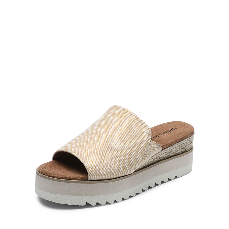 DREAM PAIRS Lightweight Canvas Upper Wedge Sandals