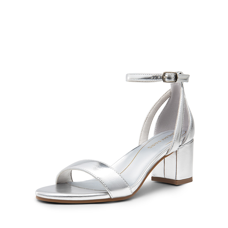 DREAM PAIRS Women   s Classic One Strap Heeled Sandals — view 1