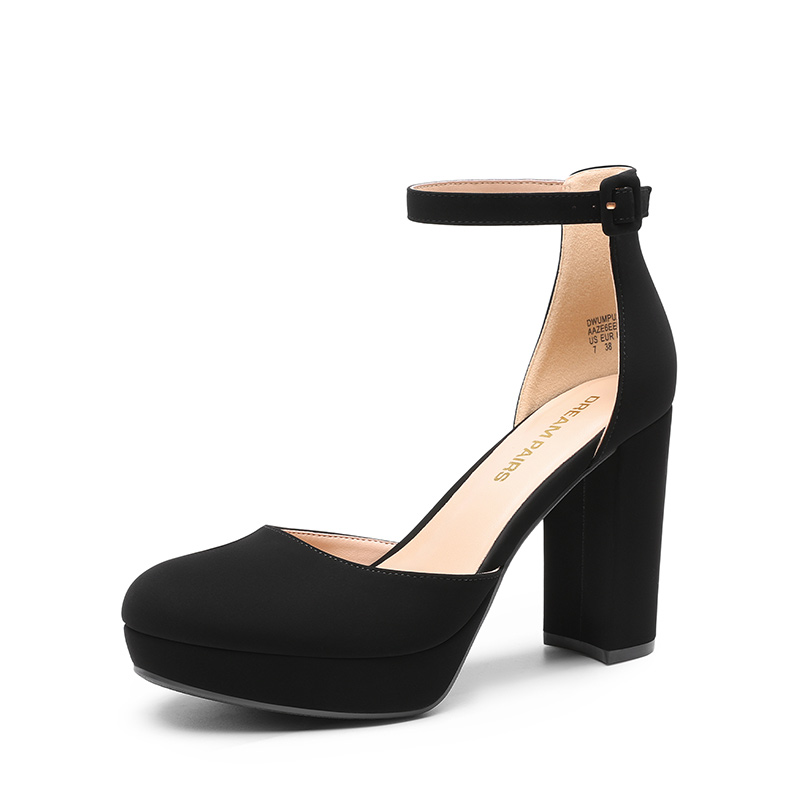 DREAM PAIRS Women s Platform Block Heel Pumps