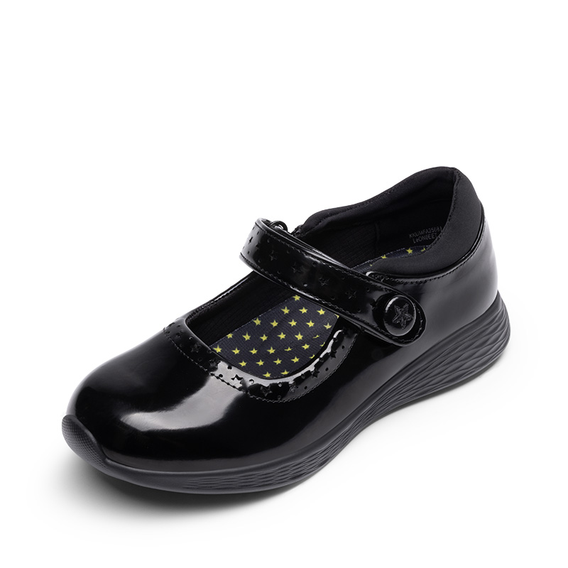 DREAM PAIRS Girls    Lightweight Star Cutout Mary Jane Shoes