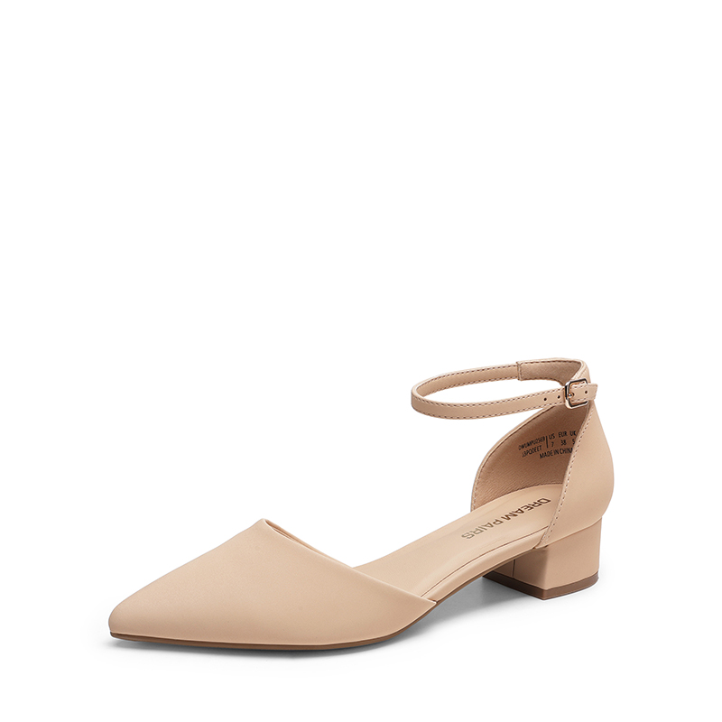 DREAM PAIRS Women   s Chic D   Orsay Block Heel Dress Shoes