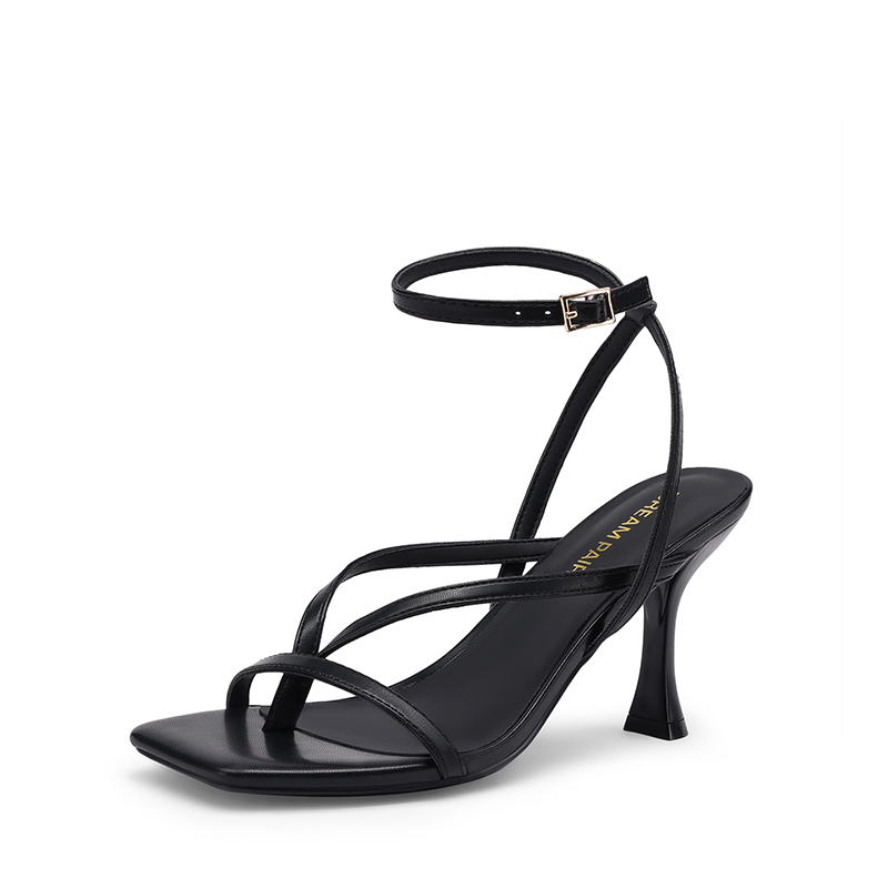 DREAM PAIRS Women   s Chic Strappy Thong Stiletto Sandals — view 1