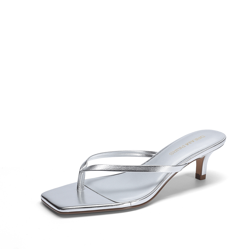 DREAM PAIRS Women's Kitten Heel Flip Flops — view 2